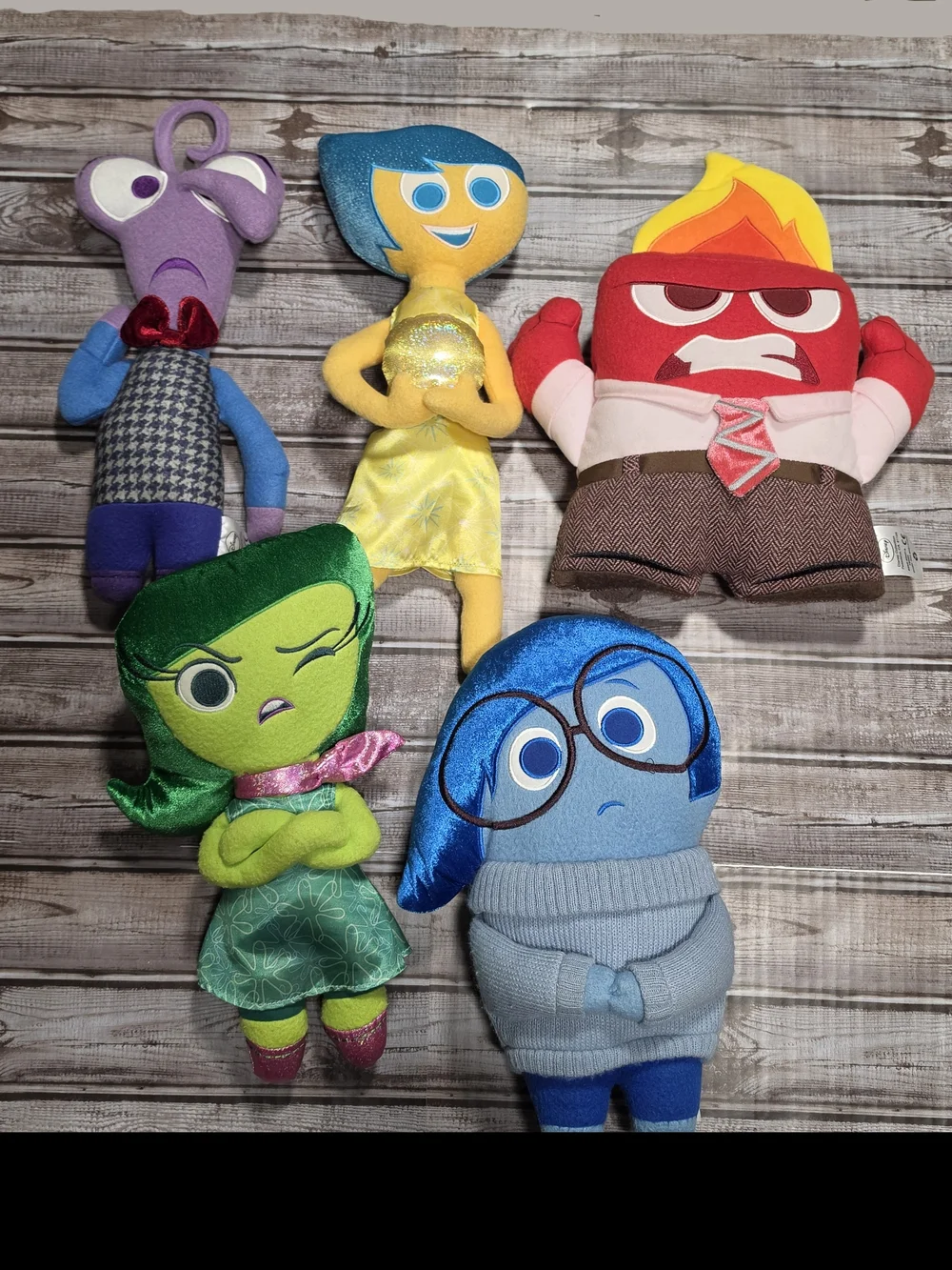 Set of 5 Inside Out Plush Dolls (2015)